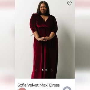 Mulberry Sofia Velvet Maxi Dress